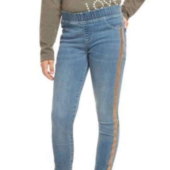 BRAND NEW youth girl dex pull on jeans size M - Picture 1 of 3